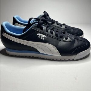 Puma Roma Basic 35357287 Mens Navy Blue White Baby Blue / Low Tops